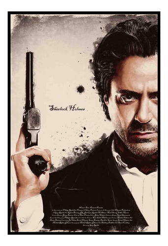Cuadro Premium Poster 33x48cm Sherlock Holmes