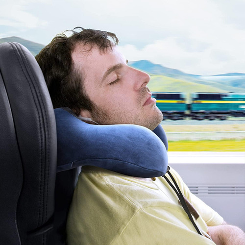 Almohada Para Cuello De Viaje Espuma Viscoelástica 4 Piezas