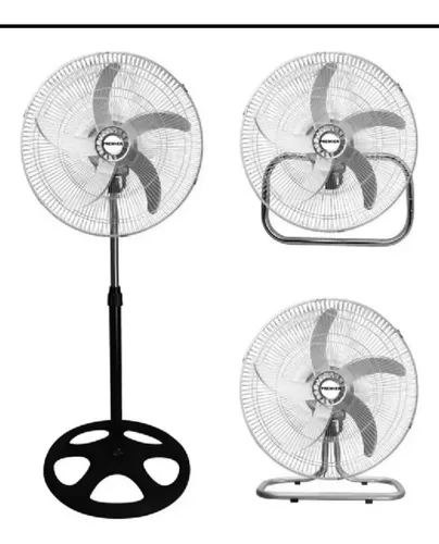 Ventilador Premier 3 En 1 De 5 Aspas Metálicas