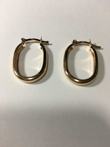 Imagem 7 de 7 de Brinco Argola Lisa Rommanel Folheado A Ouro 18k 520808