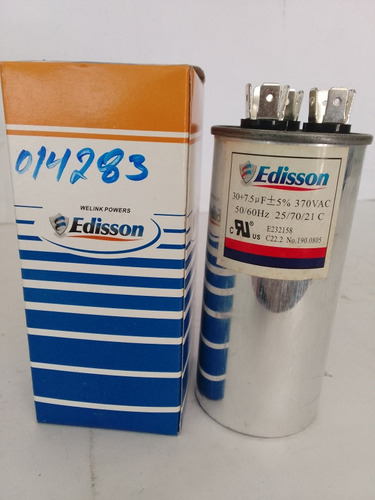 Capacitor De Marcha 30+7.5 Mfd 370v