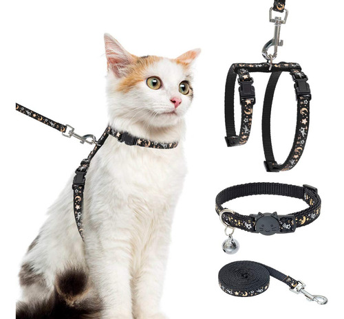 Arns Para Gato Con Correa Y Collar  Arns Ajustable A Prueba