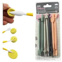 Comprar Set 8 Estecas Para Decorar Tortas Pastaleria, Porcelana Fria