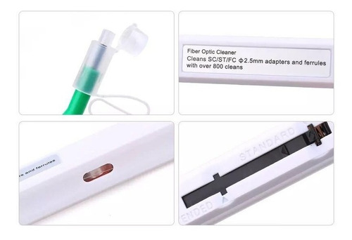 Caneta Para Limpeza Sc Conectores Ópticos Fibra Optica 2.5m
