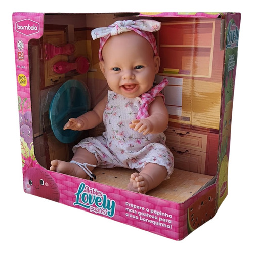 Boneca Papinha Tipo Reborn Com Acessórios Bebe Menina