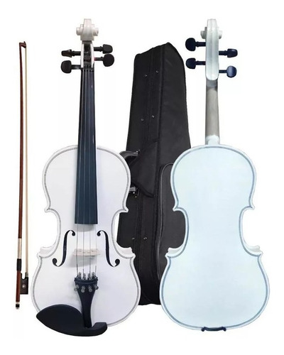 Violin Acustico Blanco 4/4 Alta Calidad + Accesorios Pro