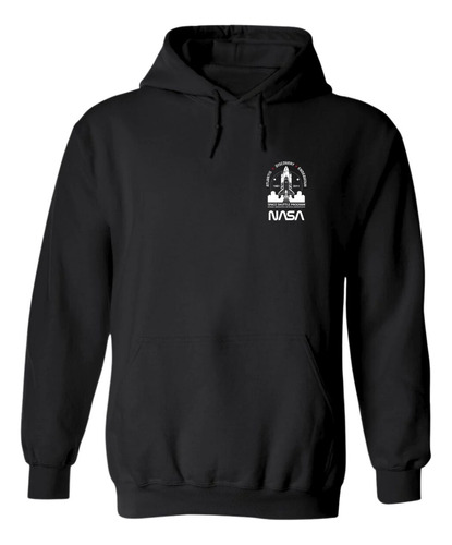 Sweater Suéter Hombre Hoodie Nasa Cohete Espacial Escudo