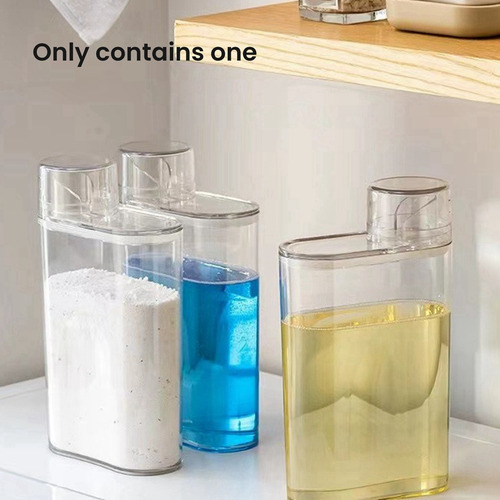 Dispensador De Detergente Para Ropa Transparente, Botella Se