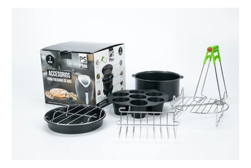 Imagen 1 de 3 de Accesorios Para Freidora De Aire Plus Solutions Set 7 Piezas