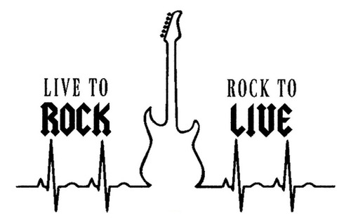 Vinil Electrocardiograma Rock And Roll Deco®