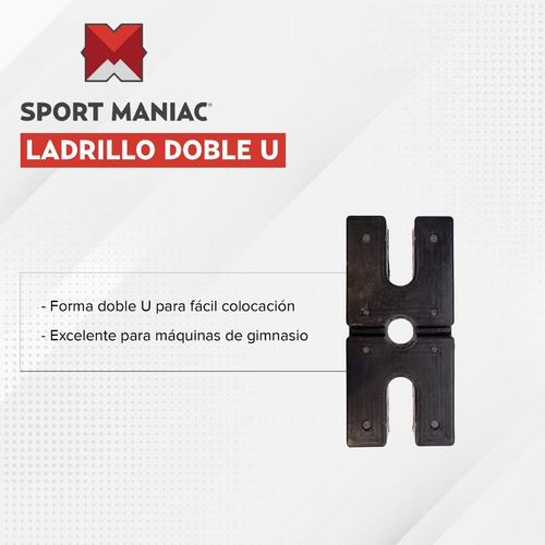 Imagen 2 de 4 de Ladrillo Doble U Lingote Lingotera Para Gimnasio Gym