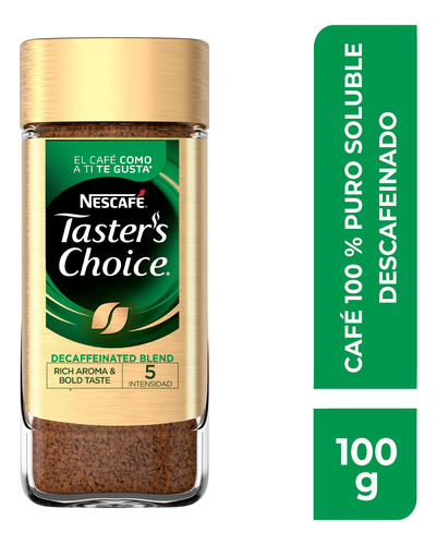 Nescafé café soluble taster's choice descafeinado 100g