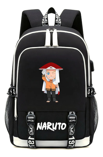 Anime Naruto Mochila Escolar Fresco Rico En Estilo Multifunc