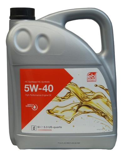 Aceite Para Motor 5w40 X 5 Lts Febi Ref 72938