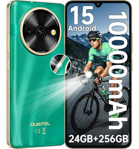 Celulares Oukitel C59 Pro Android 15 10000mah Movil Barato 24gb Ram+256gb Rom 6.88in Hd+ Display Smartphones 120lm Torch Fingerprint/gps/otg/face Id
