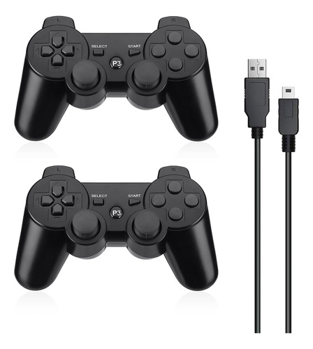 Powerextra Wireless Controller Compatible With Ps-3, 2 Pack