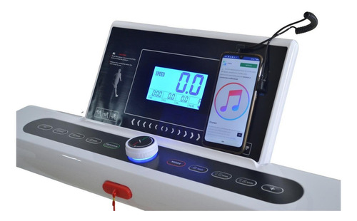 Imagen 4 de 4 de Caminadora eléctrica Ancher 2 HP 110V blanca y negra