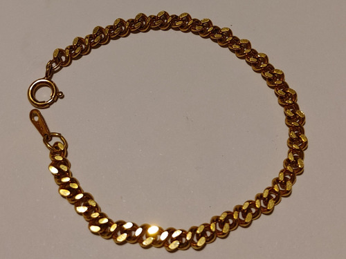 Pulsera Bañada En Oro. Sello De Verificación Pl18k