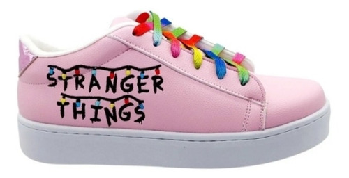 Tenis De Stranger Things Luces Rosa Niño Niña Hombre Mujer