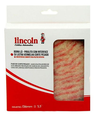 Boina Polimento Automotivo 5,5 Polegadas Corte Lincoln