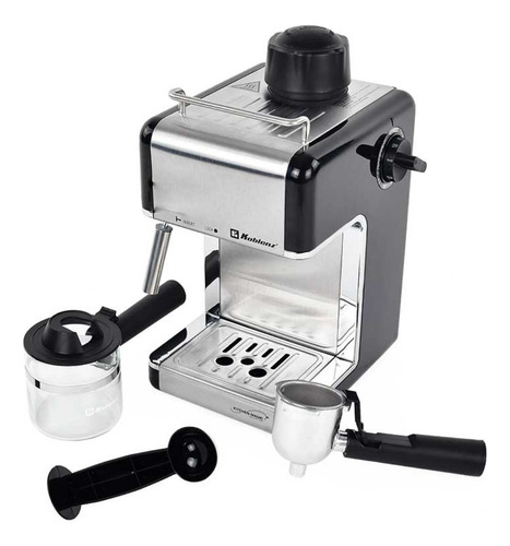 Cafetera Espresso Koblenz Ckm-650 Cappuccino 4 Tazas Gris Gris