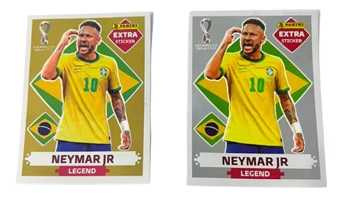 Figurinhas Gold Extras Legends Neymar Jr Messi Cr7 - Ouro na Americanas  Empresas