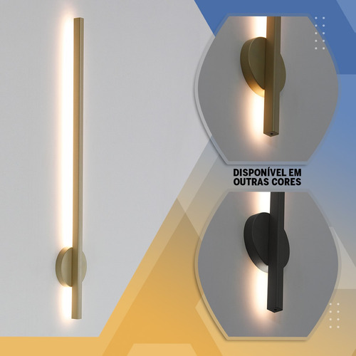 Arandela Led Indireta 100cm Luminalux Alx0038 Fix Redonda