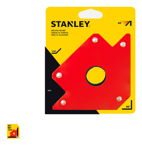 Escuadra Magnética Para Soldar 5 Stanley 98031sta Color Rojo