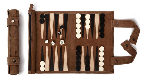 Juego De Backgammon De Tamaño Viaje De Sondergut: Gamuza Gen