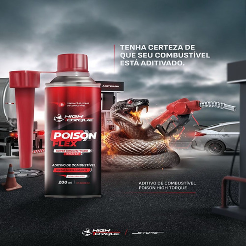 Combo 2 Aditivos De Combustível Poison Flex High Torque