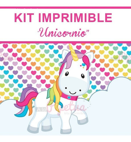 Kit Imprimible Unicornio Candybar Decoracion Para Cumple
