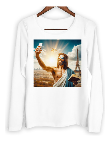 Remera Mujer Ml Jesus Vacaciones Europa Relax Viaje