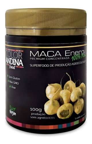 Maca Energy 100% Pura 100g  Andina Food