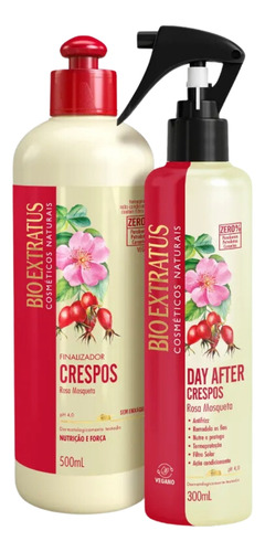 Kit Bio Extratus Crespos Finalizador 500ml E Day After