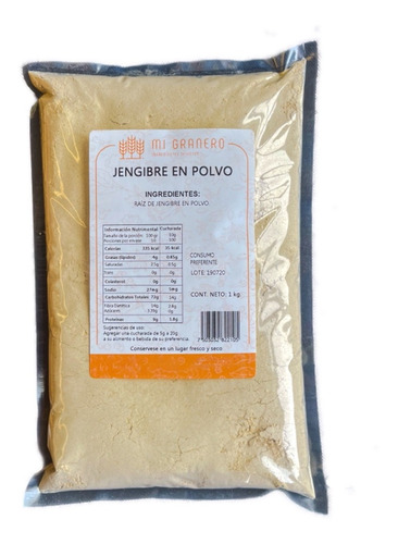 Jengibre En Polvo Premium Granel  1 Kilogramo 