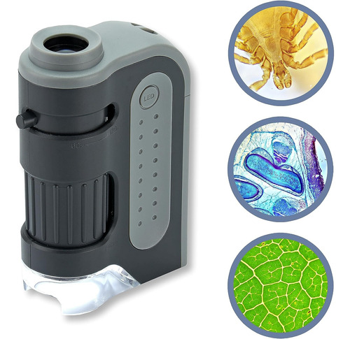 Microscopio De Bolsillo Con Iluminacion Led 60x-120x