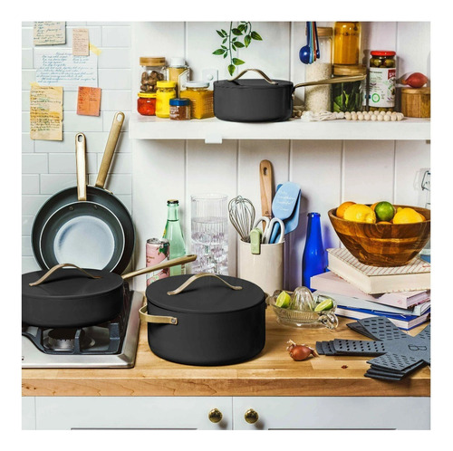 Batería De Cocina Beautiful By Drew 12pzs Libre De Pfoa,pfos Negro