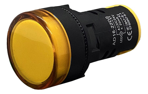 Sinaleiro Led Iluminado 22mm Am/az/bc/vd/vm 24v - 1un Luz Amarela