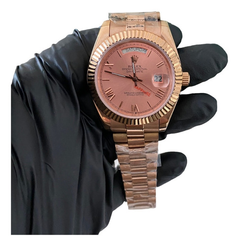 Compatible Con: Reloj Rolex Daydate 40mm Color Oro Rosa  (Reacondicionado)