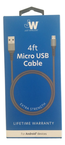 Micro Cable Usb 4ft  For Android Marca Just   Wireless