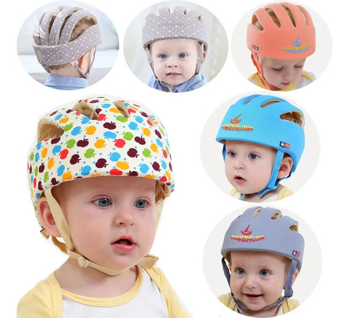 Casco Gorro Protector Para Bebé Antigolpes Ajustable