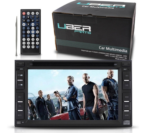 Dvd Player 2 Din 6,2  Central Multimidia Gps Rca Bluetooth