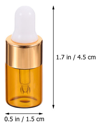 Botella De Vidrio Ámbar, Botella Pequeña De Aceite Esencial