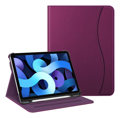 Funda iPad Air 4 Fintie Bolsillo Rígido Con Soporte Púrpura