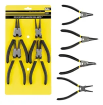 Comprar Jogo Alicate Pu002F Anéis 4 Peças 7  Interno Externo Reto Curvo