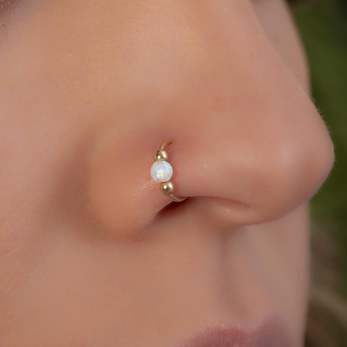 Piercings Falsos De Nariz 14k Oro Lleno Falso Aro De Na...
