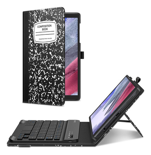 Fintie Funda C/ Teclado P/ Samsung Galaxy Tab A7 Lite Negro