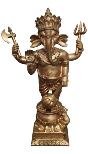 Ganesha Figura Escultura Mide 35 Cm Alto Material Resina 