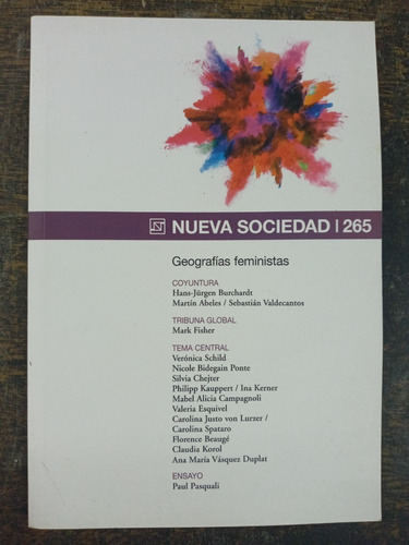 Nueva Sociedad Nº 265 * Geografias Feministas * Aa.vv. *