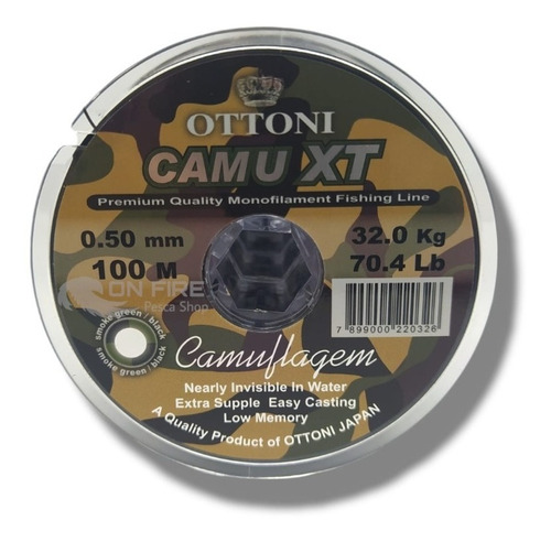 Tanza Ottoni Camu Xt 0.50mm Japonesa